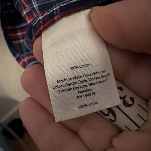 Vineyard Vines Men’s Patchwork Plaid Button Down Size M Slim Fit Tucker - Picture 5 of 5